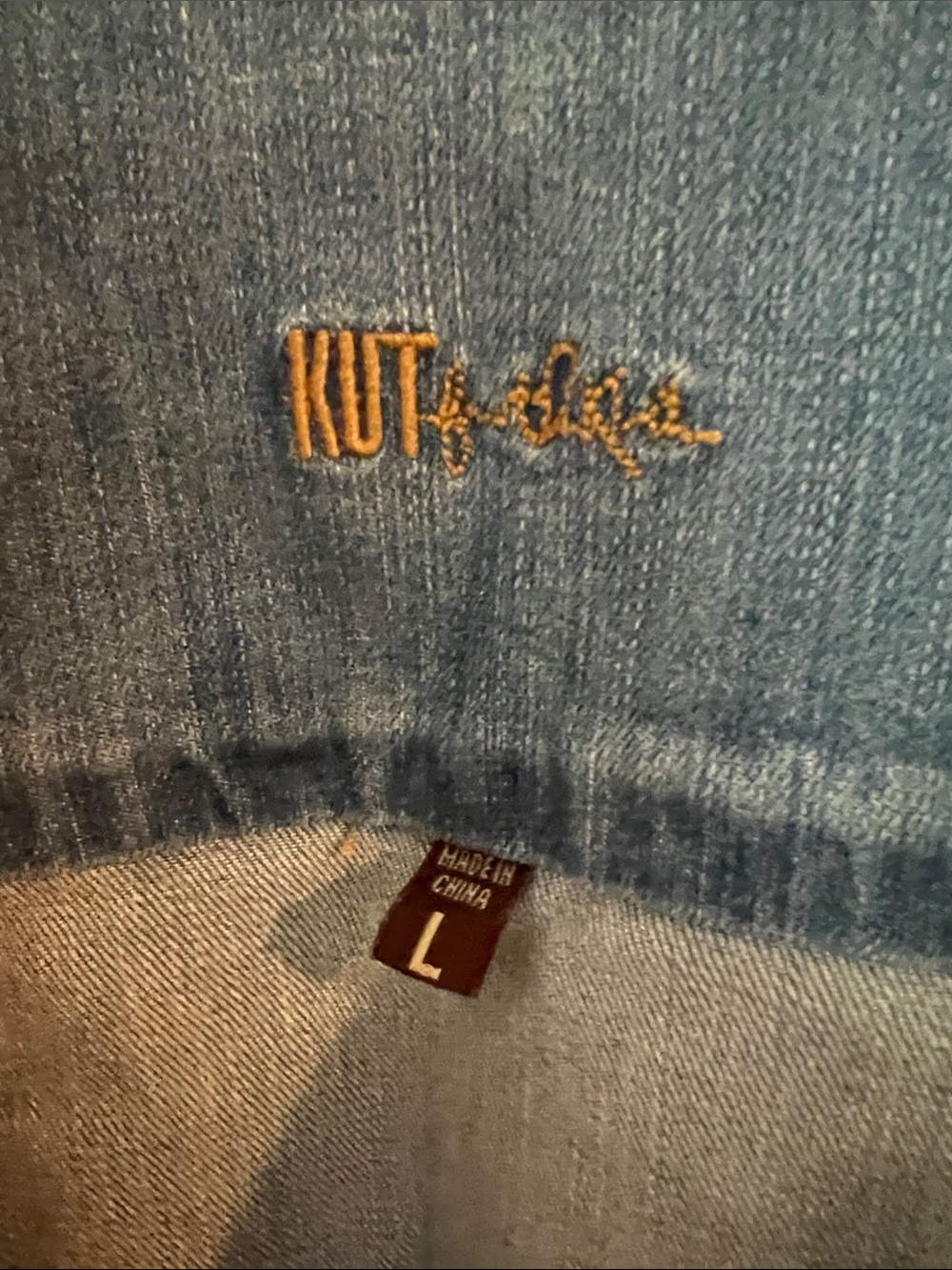 Kut from the Kloth Blue Denim Shirt Jacket - Picture 2 of 7